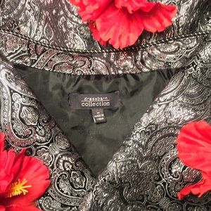 Lovely Jacket Silver Brocade pattern PartyPerfect!